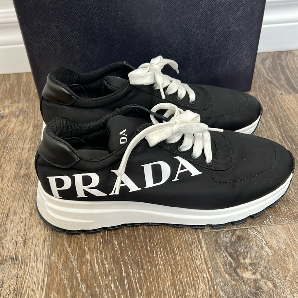 Almost new Prada nylon sneakers